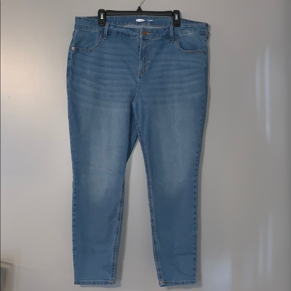 Old navy super skinny ankle jeans light wash